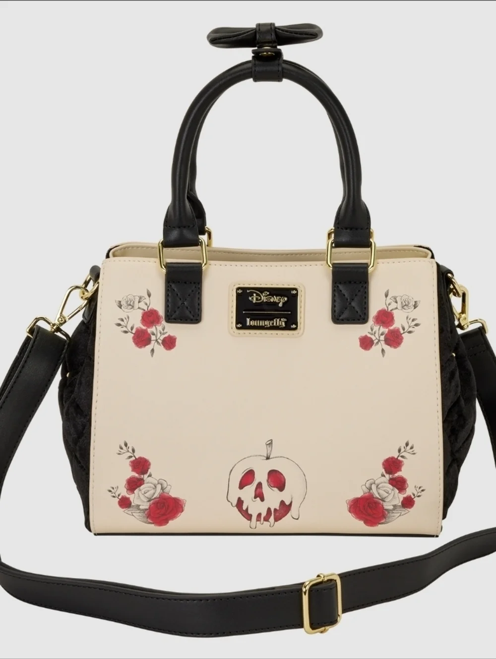 Loungefly Disney Snow White White Roses Tote Crossbody Bag Exclusive NWT - Picture 5 of 7